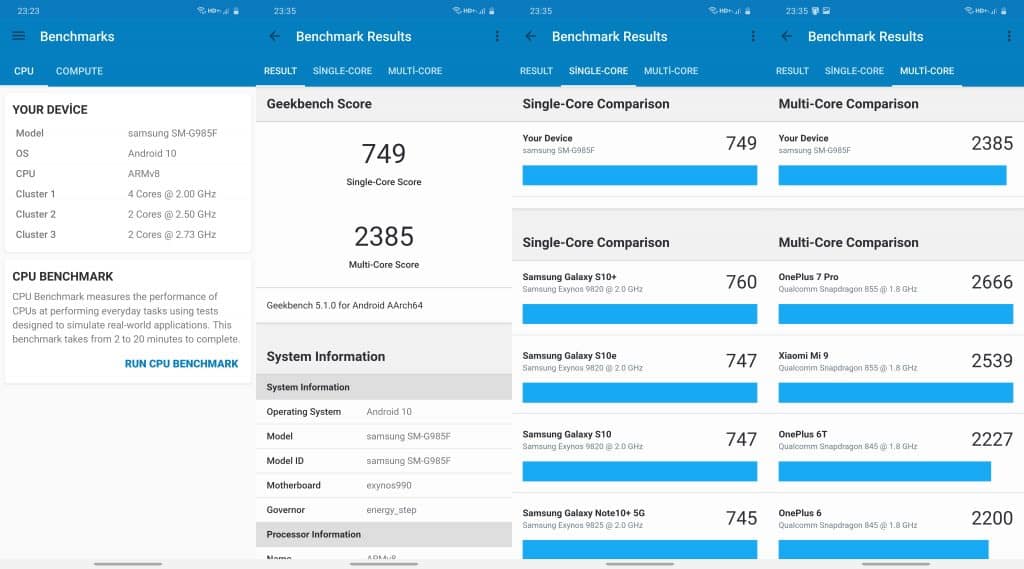 s20 ultra geekbench 5